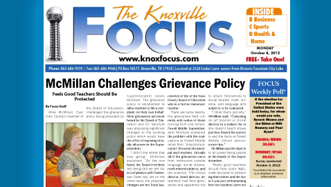 View Monday, October 8 Knoxville Focus