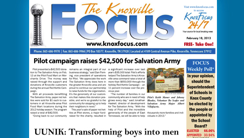 Knoxville Focus for Monday, February 18
