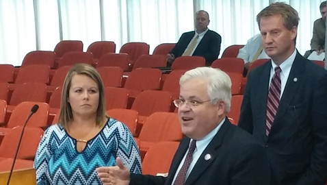School grants questioned, lower fire rates, military leave