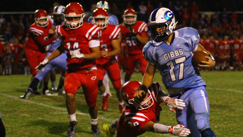 Fortner powers Gibbs past Halls and into first place