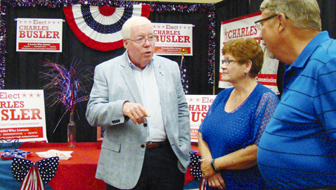 Voters interact with candidates at Expo