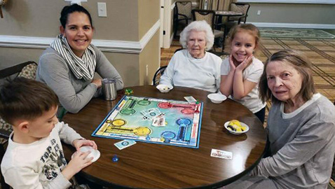 Morning Pointe residents’ spirits rise with student visit