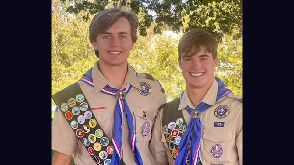Webb’s Wagner and Johnson honored as BSA Eagle Scouts