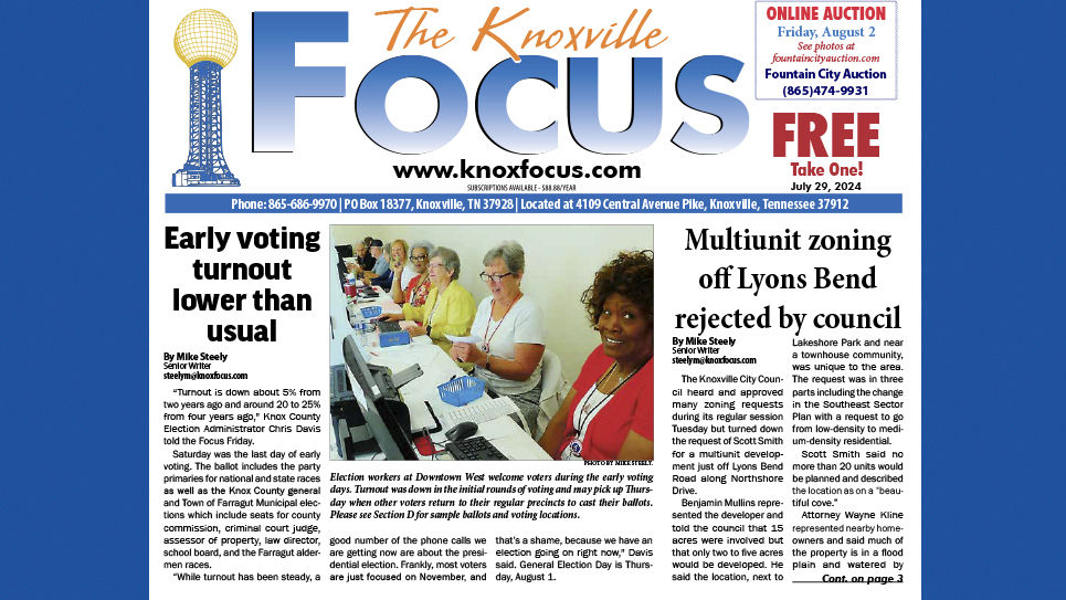 The Knoxville Focus for July 29, 2024