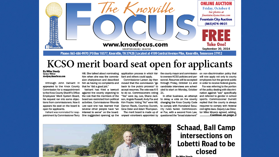 The Knoxville Focus for September 30, 2024