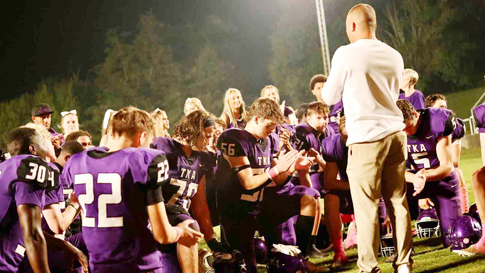 TKA offense clicks, defeats Ezell-Harding 44-0