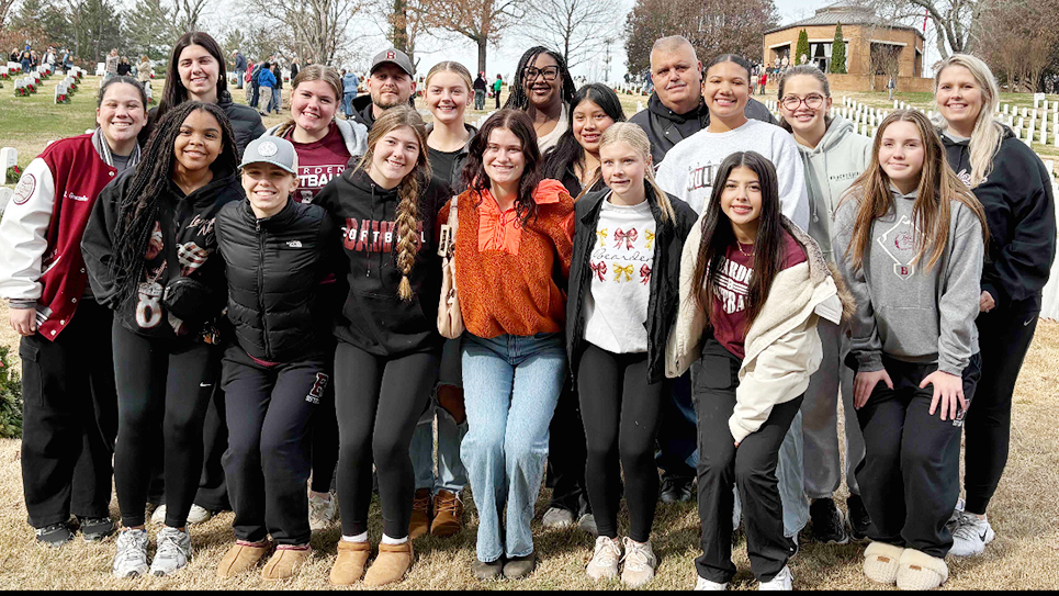 Bearden softball players remember fallen veterans