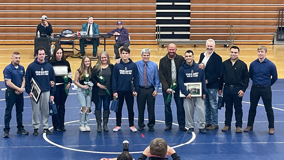 Farragut senior wrestlers win in their home finale against Karns