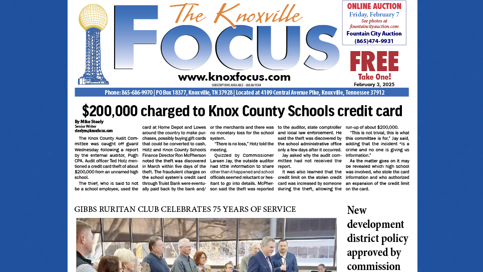 The Knoxville Focus for February 3, 2025