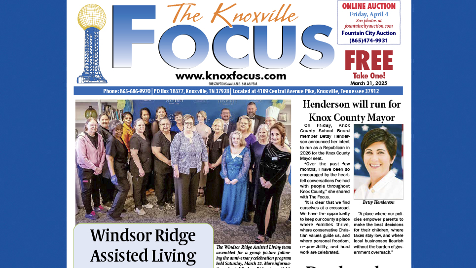 The Knoxville Focus for March 31, 2025