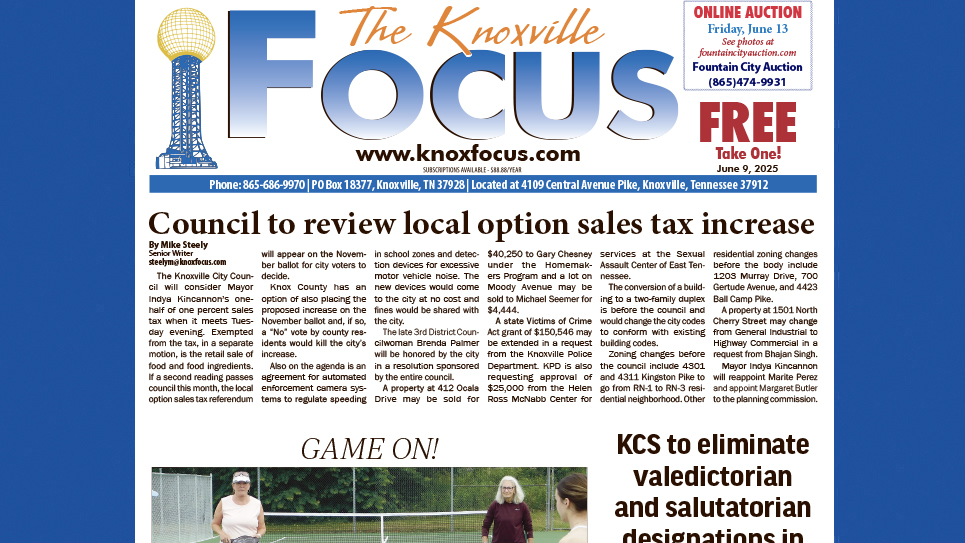 The Knoxville Focus for June 9, 2025